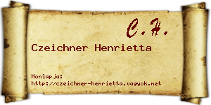 Czeichner Henrietta névjegykártya